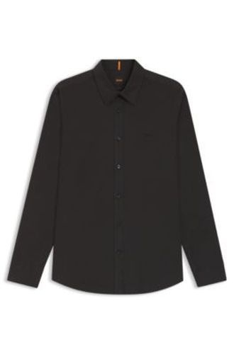 Chemise Regular en popeline de coton avec logo brodé - Boss - Modalova