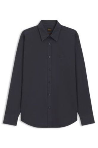 Chemise Regular en popeline de coton avec logo brodé - Boss - Modalova