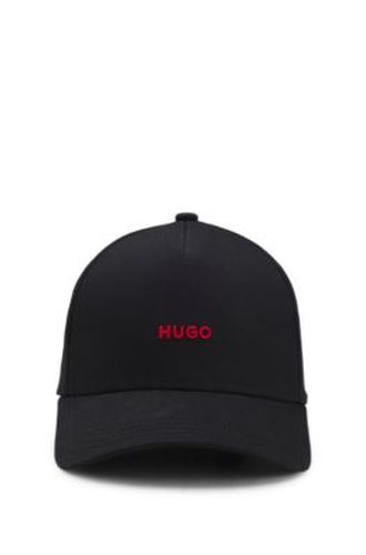 Casquette en twill de coton à logo brodé - HUGO - Modalova