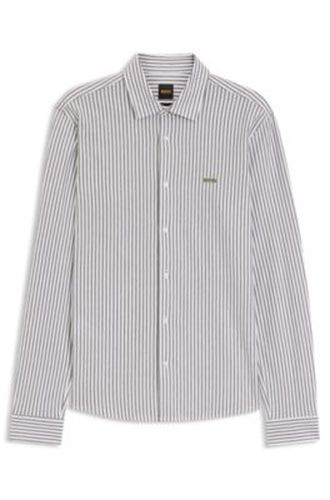 Chemise Slim en jersey de coton chiné - Boss - Modalova