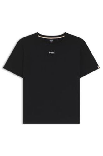 T-shirt de pyjama en coton stretch à logo imprimé - Boss - Modalova