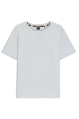 T-shirt de pyjama en coton stretch à logo imprimé - Boss - Modalova