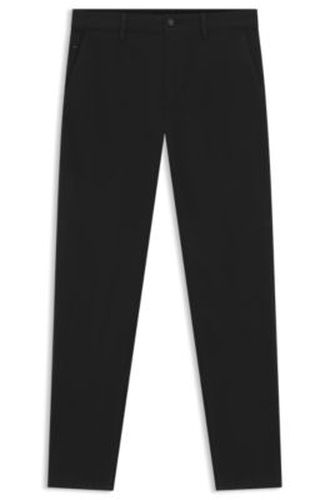 Pantalon Tapered en satin de coton stretch - Boss - Modalova