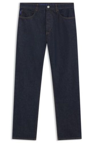 Jean Regular en denim bleu-noir - HUGO - Modalova