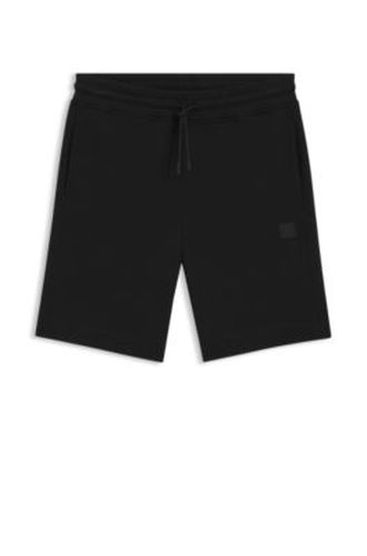 Short en molleton de coton avec écusson logoté - Boss - Modalova