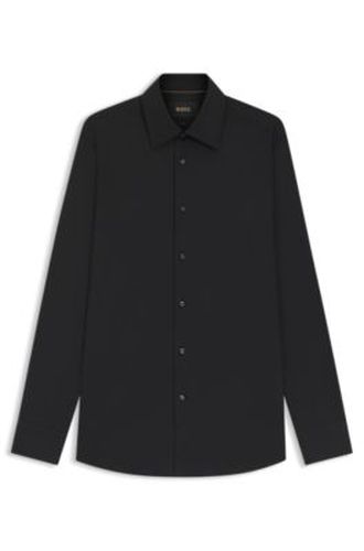 Chemise Slim en popeline stretch de coton mélangé - Boss - Modalova