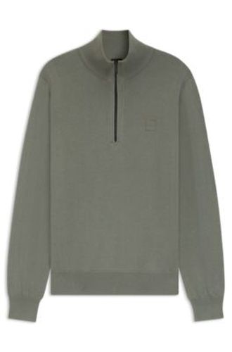 Pull en coton et cachemire à col camionneur - Boss - Modalova