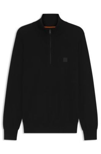 Pull en coton et cachemire à col camionneur - Boss - Modalova