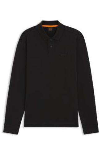 Polo en coton mélangé à la structure gaufrée - Boss - Modalova