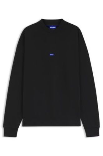 Sweat en pur coton avec badge logoté - HUGO - Modalova
