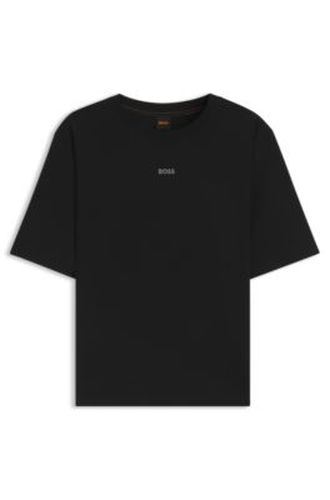 T-shirt Oversized Fit en coton à logo imprimé en relief - Boss - Modalova