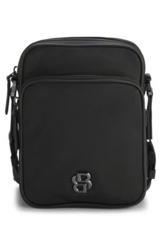 Sac reporter avec pièces métalliques à monogramme double B - Boss - Modalova
