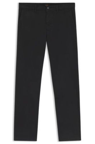 Pantalon Regular en satin de coton stretch - Boss - Modalova