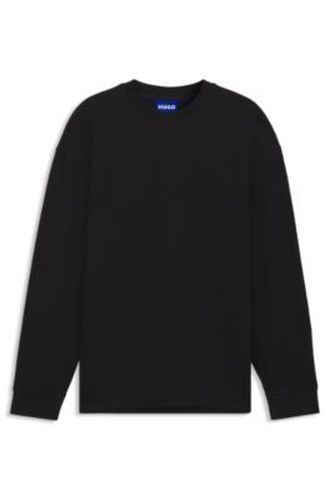 T-shirt en coton mélangé à la structure gaufrée - HUGO - Modalova