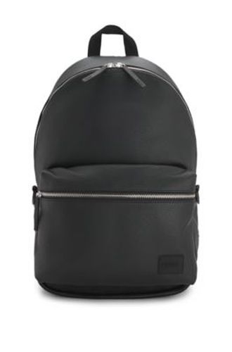 Sac à dos zippé avec patch logoté en gomme - HUGO - Modalova