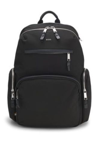 Sac à dos multipoches avec finitions en cuir - Boss - Modalova