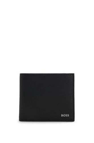 Portefeuille à deux volets avec logo emé en transfert - Boss - Modalova