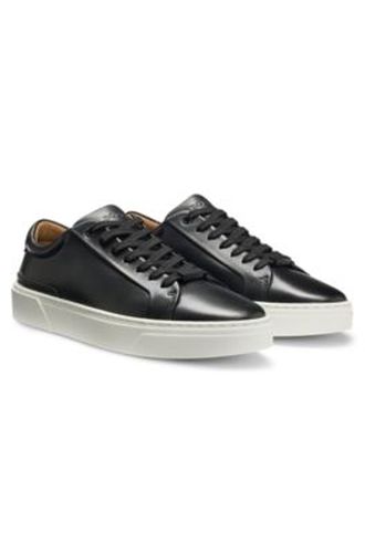 Baskets Gary avec tige en cuir - Boss - Modalova