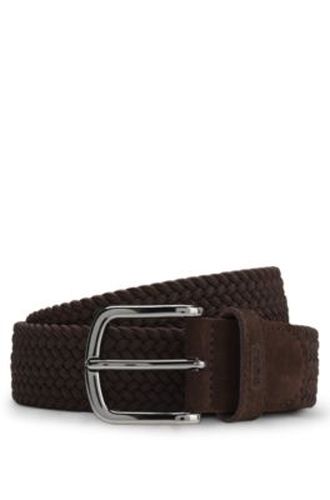 Ceinture tissée avec finitions en cuir - Boss - Modalova