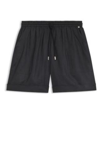 Short en ramie avec cordon torsadé - Boss - Modalova