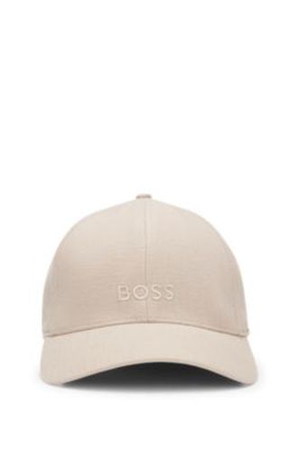 Casquette en lin à logo brodé - Boss - Modalova