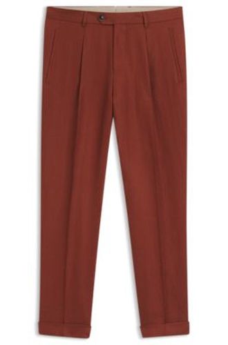 Pantalon Regular Fit en lin infroissable - Boss - Modalova