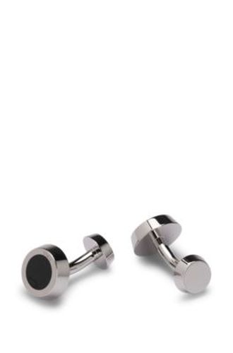 Boutons de manchette ronds avec insert en émail - Boss - Modalova