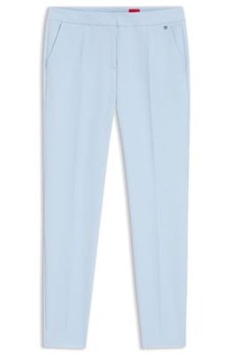 Pantalon Slim en tissu stretch avec rivet logoté - HUGO - Modalova