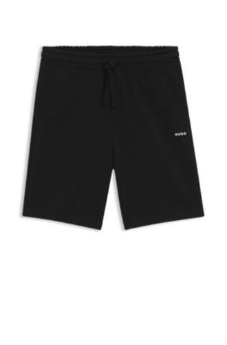 Short en molleton de coton avec logo imprimé - HUGO - Modalova
