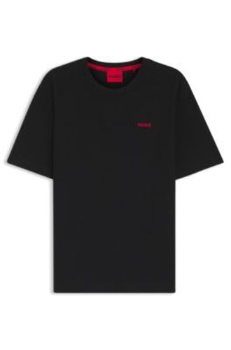 T-shirt de pyjama gaufré avec logo brodé - HUGO - Modalova
