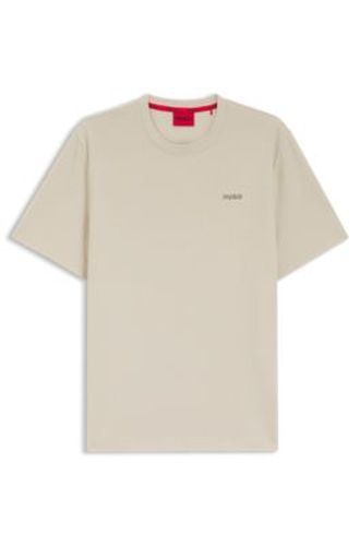 T-shirt de pyjama gaufré avec logo brodé - HUGO - Modalova