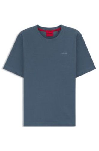 T-shirt de pyjama gaufré avec logo brodé - HUGO - Modalova