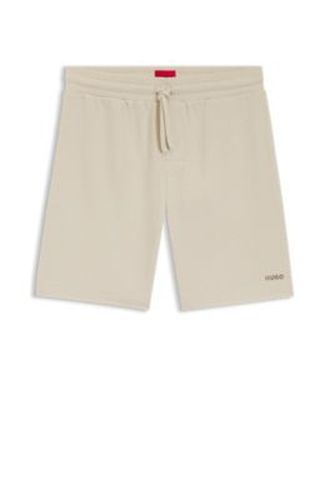 Short de pyjama gaufré avec logo brodé - HUGO - Modalova