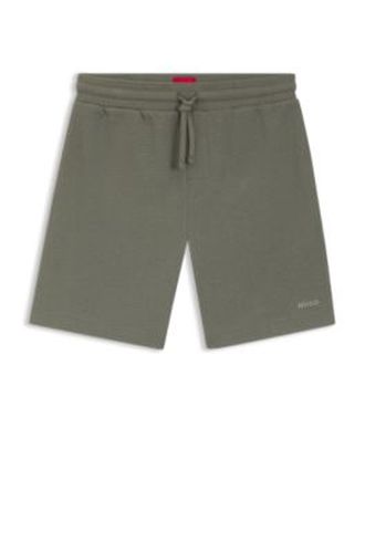 Short de pyjama gaufré avec logo brodé - HUGO - Modalova
