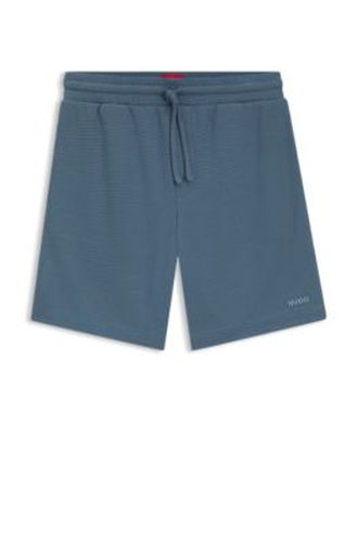 Short de pyjama gaufré avec logo brodé - HUGO - Modalova
