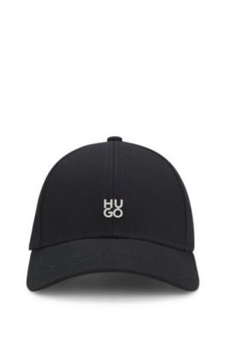 Casquette en twill de coton avec lettrage à logo revisité - HUGO - Modalova