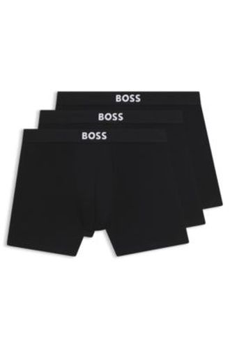 ONE lot de trois boxers longs avec taille logo - Boss - Modalova