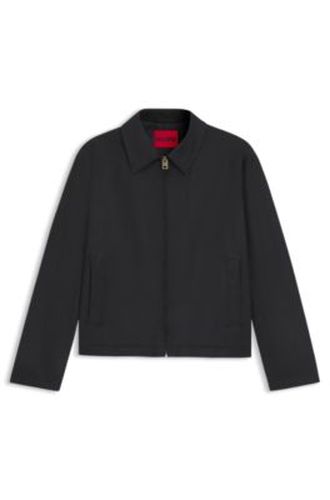 Veste Regular en coton ciré - HUGO - Modalova