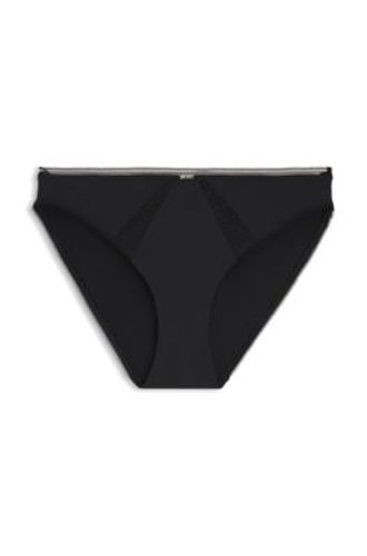 Slip en microfibre avec empiècements en dentelle - Boss - Modalova
