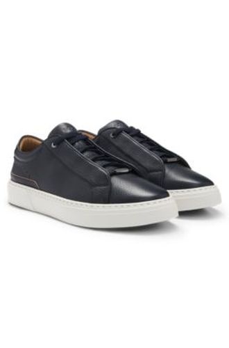 Baskets Gary en cuir grainé - Boss - Modalova