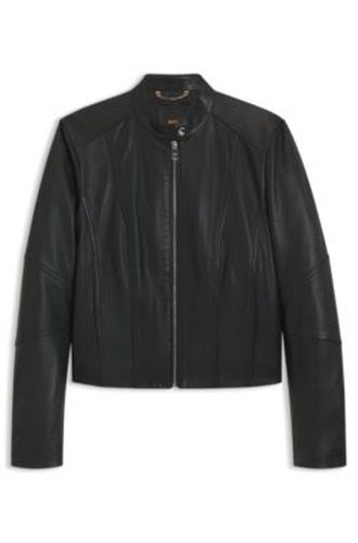 Veste Regular en cuir - Boss - Modalova
