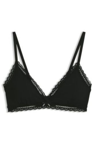 Soutien-gorge triangle avec finitions en dentelle - HUGO - Modalova