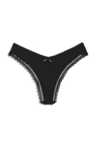 String en microfibre stretch avec finitions en dentelle - HUGO - Modalova
