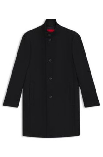 Manteau Regular en laine mélangée - HUGO - Modalova