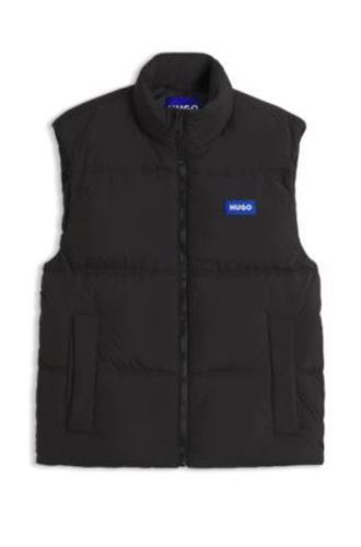 Veste sans manches Relaxed matelassée avec étiquette logotée - HUGO - Modalova