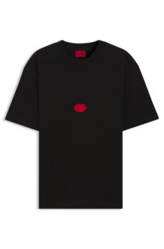 T-shirt en jersey de coton à logo estampé à la cire - HUGO - Modalova