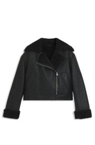 Veste Oversize en similicuir imitation peau retournée - HUGO - Modalova