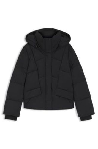 Veste matelassée à capuche et détails passepoilés - Boss - Modalova