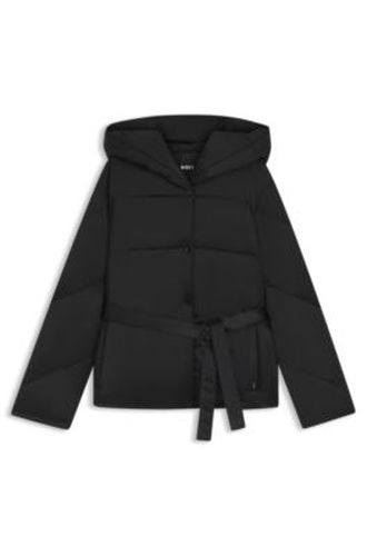 Veste matelassée et déperlante avec ceinture - Boss - Modalova