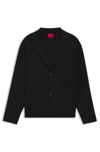 Veste Relaxed en maille avec poches plaquées - HUGO - Modalova